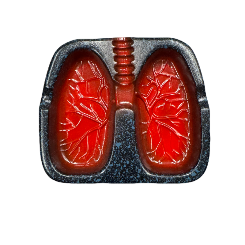 Lungs Burning Ashtray - Black/Red