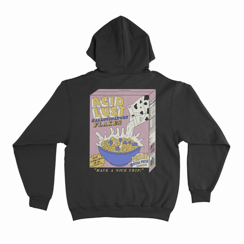 Acid Flakes Hoodie - Black