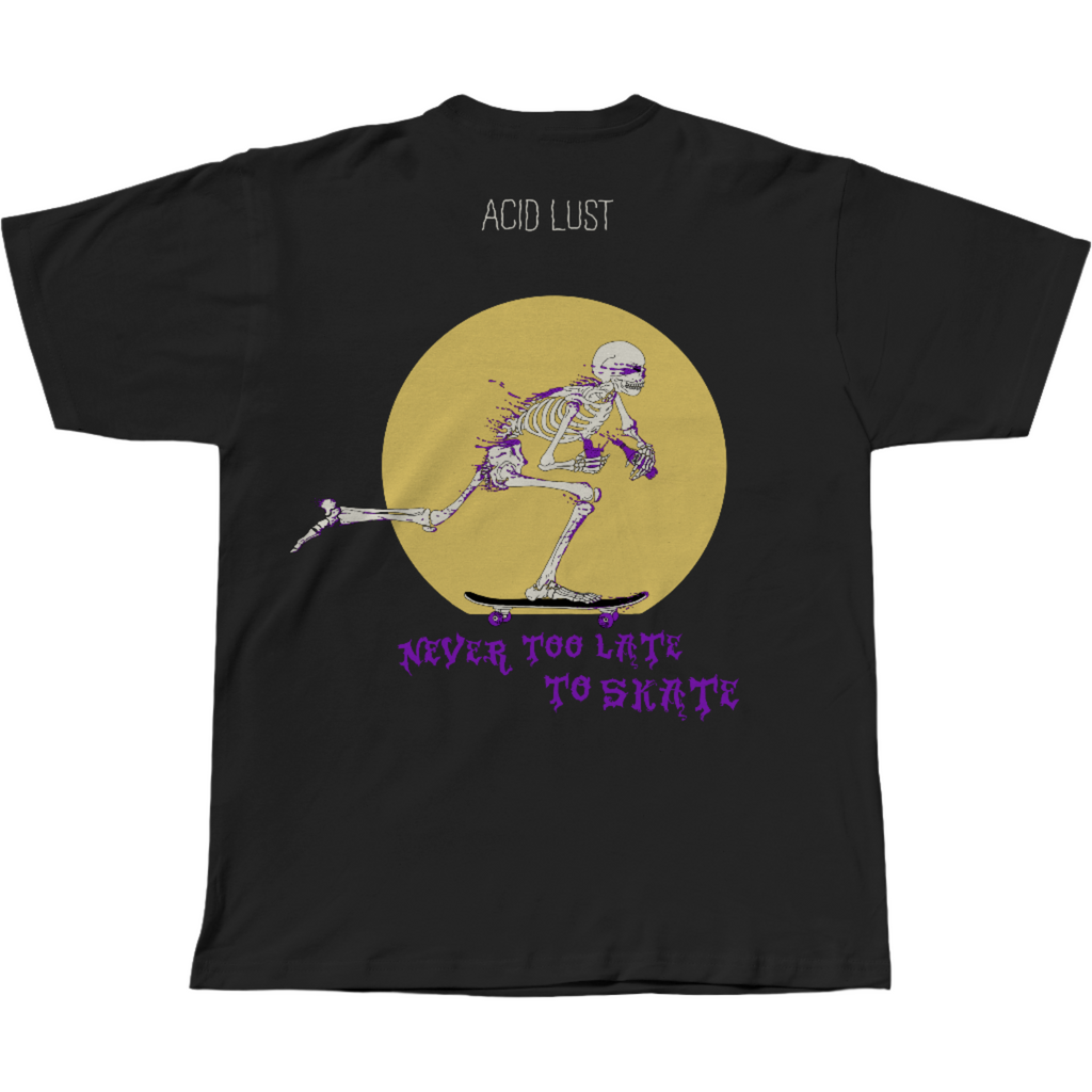 Never2Late T-Shirt - Black